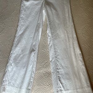 White Lined Dress Pants!